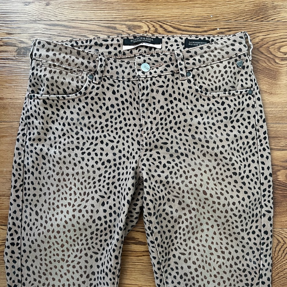 Scotch & Soda | leopard jeans size 28 - Picture 2 of 11